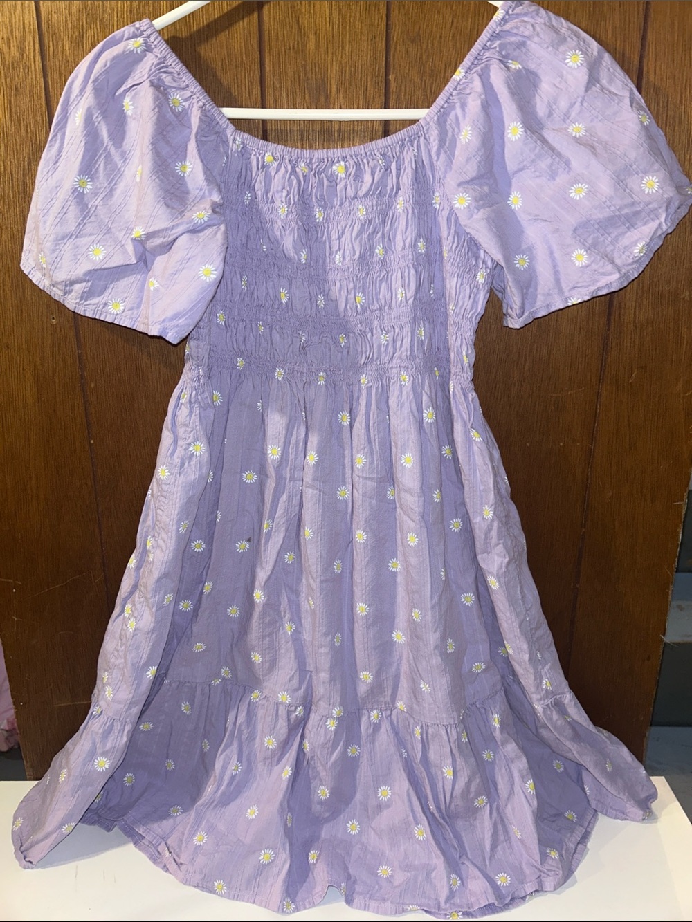 3/$25 Old Navy | Lavender Puff-Sleeve Daisy Dress